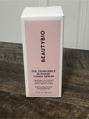 New and Sealed Box! BeautyBio The Zenbubble Bi-Phase Toner Serum 1.7 fl. Oz.